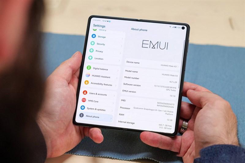 Cấu hình Huawei Mate X3 rất nổi bật với Snapdragon 8+ Gen 1 4G