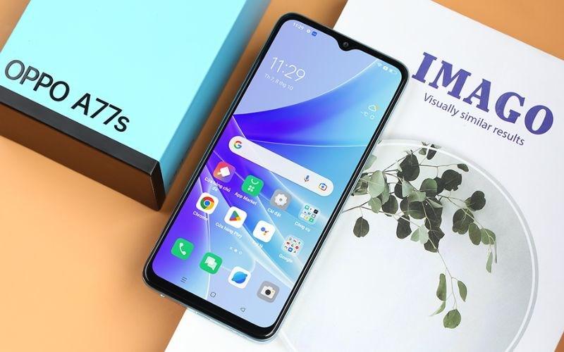 Điện thoại OPPO A77S thiết kế kiểu dáng đẹp mắt