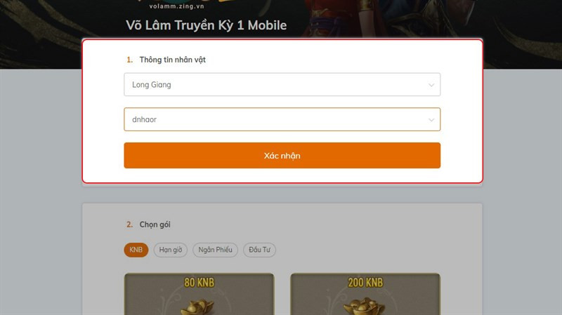 Hướng Dẫn Nạp Thẻ Võ Lâm Truyền Kỳ 1 Mobile (VLTK 1 Mobile) Đơn Giản Nhất 2024