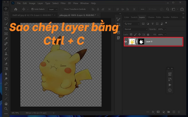 Hướng Dẫn Chèn Ảnh vào Layer trong Photoshop Cực Kỳ Đơn Giản