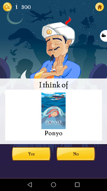 Akinator trên điện thoại