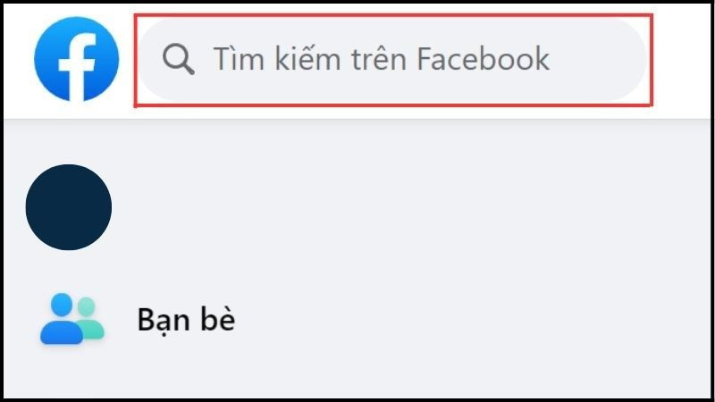 Alt: Giao diện tìm kiếm người dùng trên Facebook