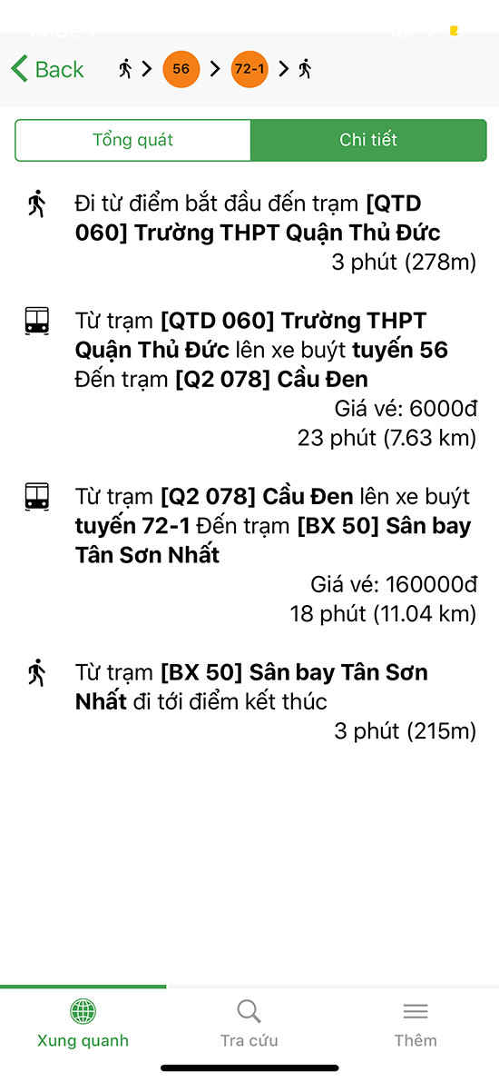 alt: Hướng dẫn chi tiết lộ trình xe buýt trên Go!Bus.