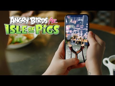 alt text: Angry Birds AR: Isle of Pigs, game AR bắn súng