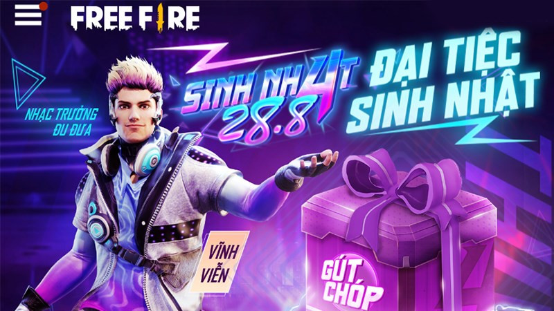 alt text: Banner sự kiện sinh nhật Free Fire