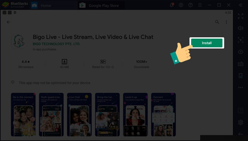 alt text: Cài đặt Bigo Live