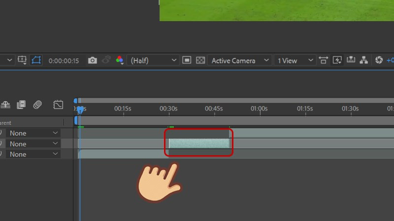 alt text: Đoạn video sau khi cắt trong After Effects