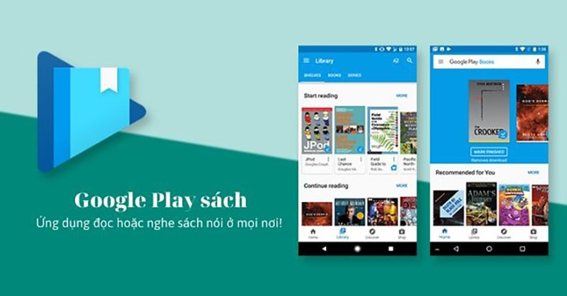 alt text: Giao diện ứng dụng Google Play Sách