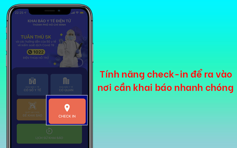 alt text: Giao diện ứng dụng Y Tế HCM trên điện thoại