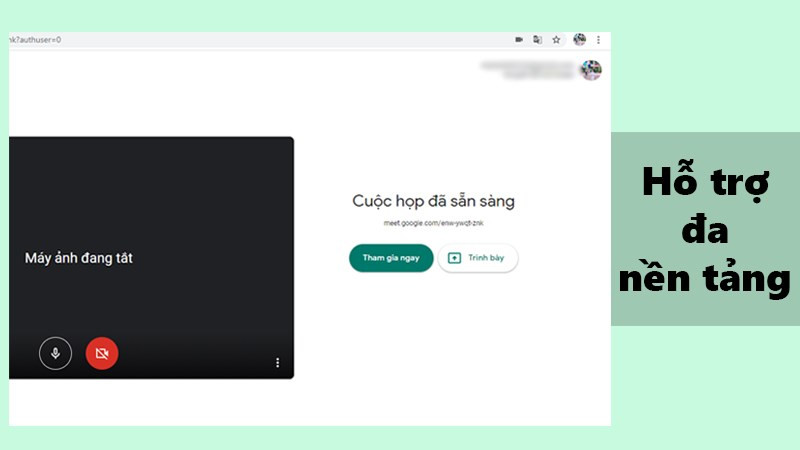 alt text: Google Meet hỗ trợ đa nền tảng