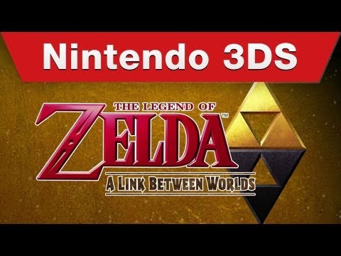 alt text: Hình ảnh Link sử dụng khả năng hóa tranh 2D trong The Legend of Zelda: A Link Between Worlds