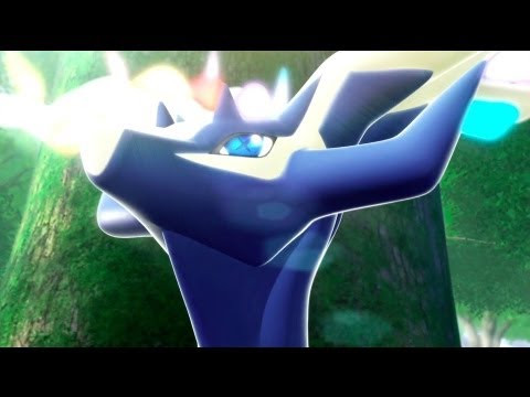 alt text: Huấn luyện viên Pokemon cùng Fennekin và Froakie trong Pokemon X và Y