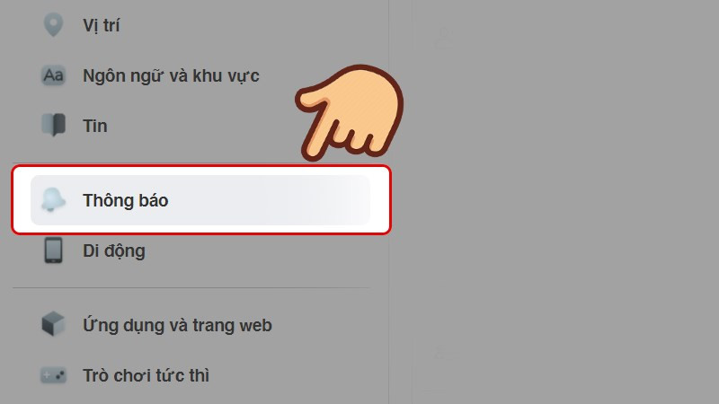 alt text: Hướng dẫn chọn thông báo trên Facebook máy tính
