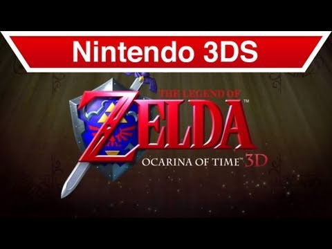 alt text: Link phiêu lưu trong thế giới rộng lớn của The Legend of Zelda: Ocarina of Time 3D