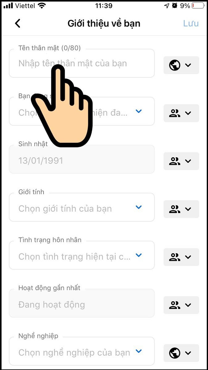 alt text: Nhập tên mới và lưu lại