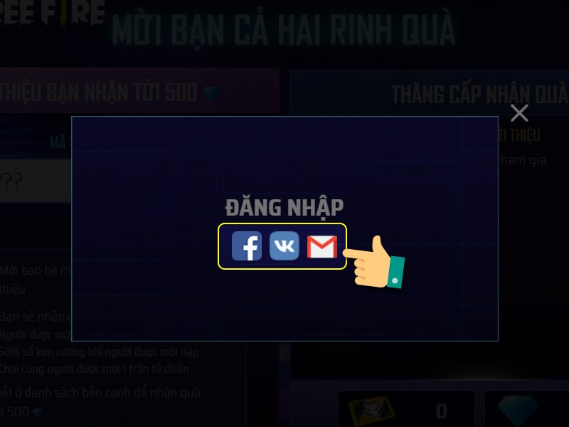 alt text: Sao chép mã giới thiệu Free Fire