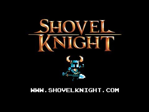 alt text: Shovel Knight chiến đấu bằng chiếc xẻng đặc trưng