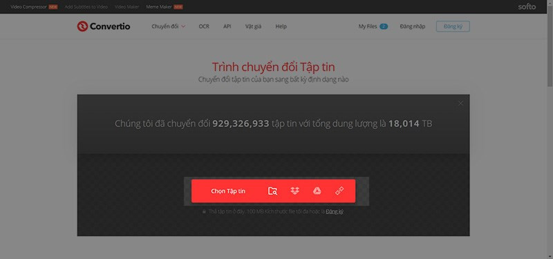 alt text: Tải file EPUB lên Convertio