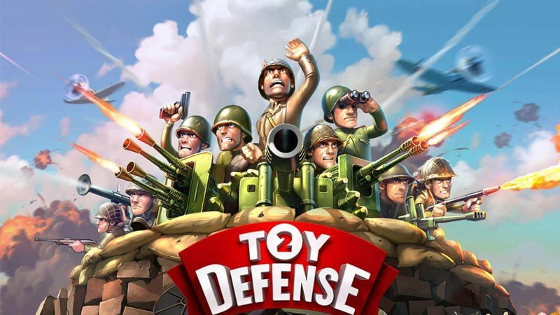 alt text: Toy Defense 2 - Hình ảnh các đồ chơi đang chiến đấu với quân địch