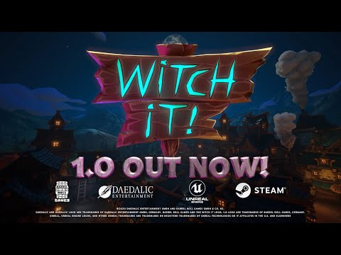 alt text: Witch It - Game trốn tìm với bối cảnh phù thủy và thợ săn