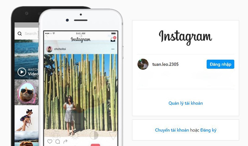 alt text: Xác nhận đăng xuất Instagram trên máy tính