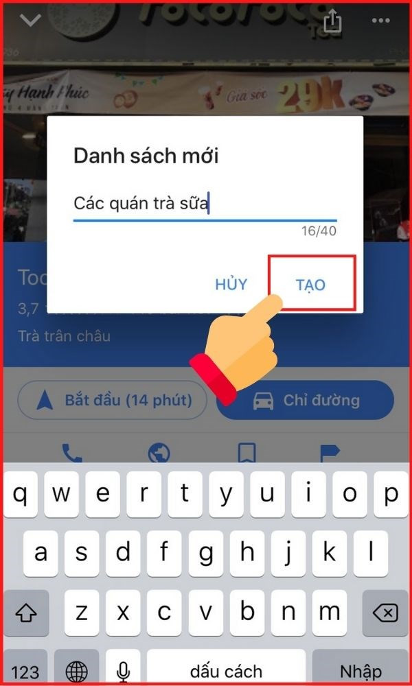 alt=Đặt tên cho danh sách địa điểm trên Google Maps