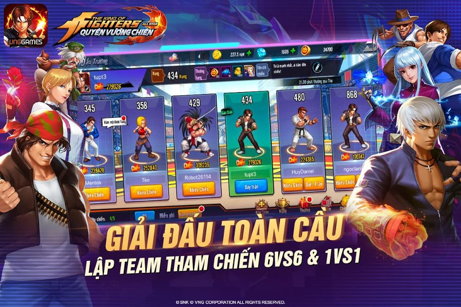 Ảnh màn hình KOF AllStar