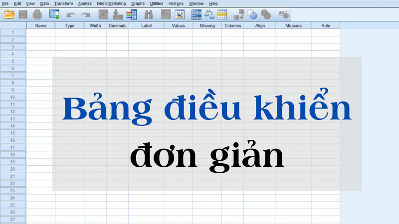 Bảng điều khiển đơn giản