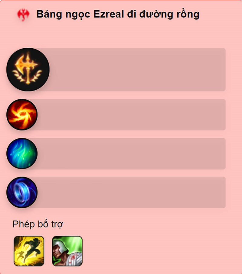 Bảng ngọc Ezreal