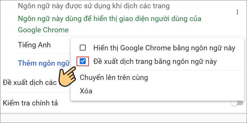 Bật dịch tự động