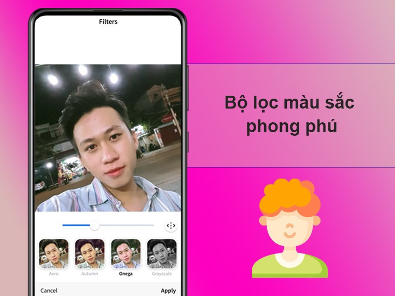 Bộ lọc màu sắc phong phú