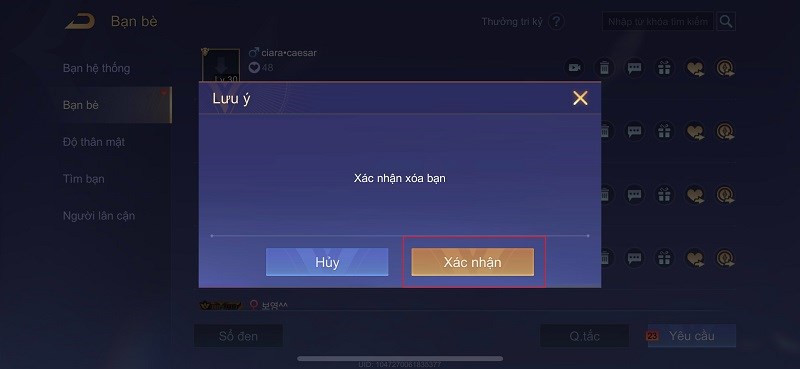 Hướng Dẫn Kết Bạn, Xóa Bạn và Hủy Tri Kỷ Trong Liên Quân Mobile