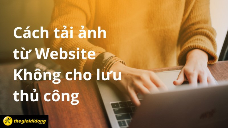 Cách tải ảnh từ website không cho phép lưu