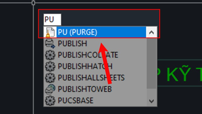 Cách xóa layer bằng lệnh Purge