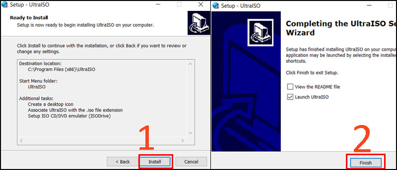 Cài đặt UltraISO - Bước 4