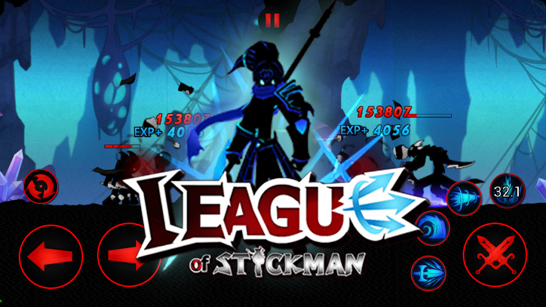 Cảnh chiến đấu trong League of Stickman