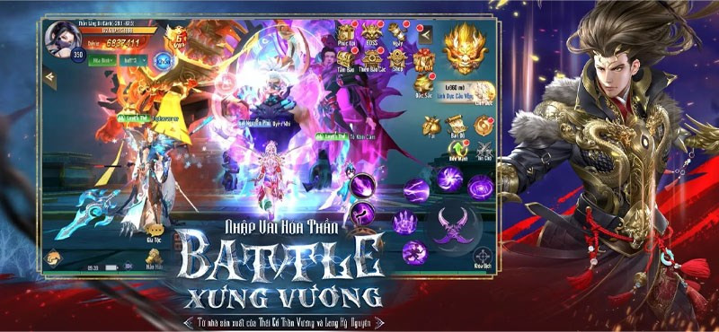 Cảnh game Thần Vương Nhất Thế với phong cảnh hữu tình