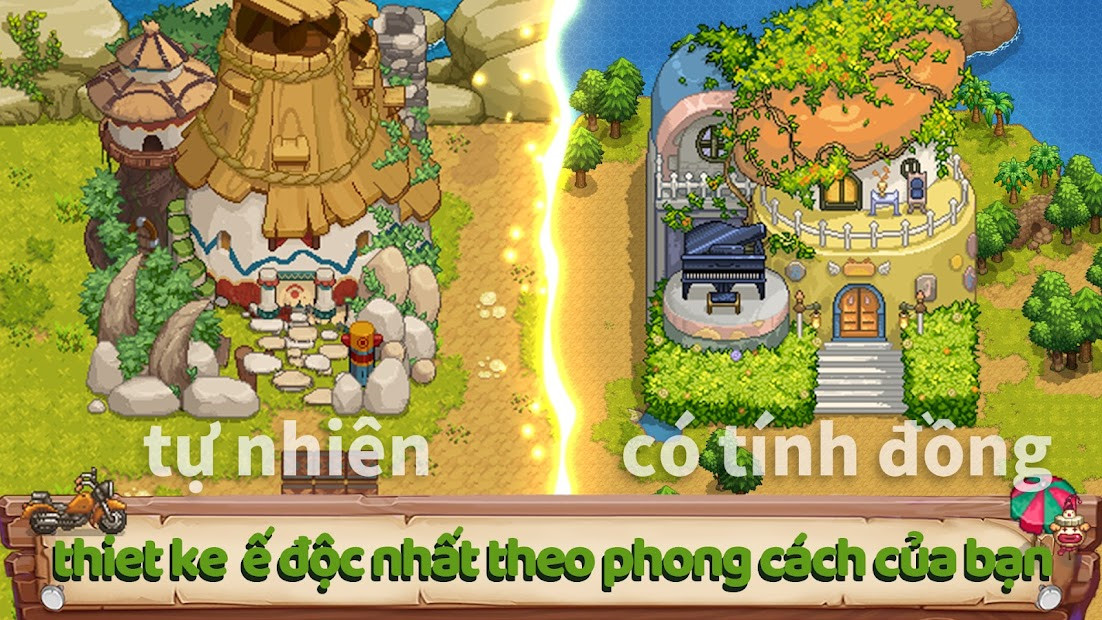 Cảnh vật trong game Harvest Town