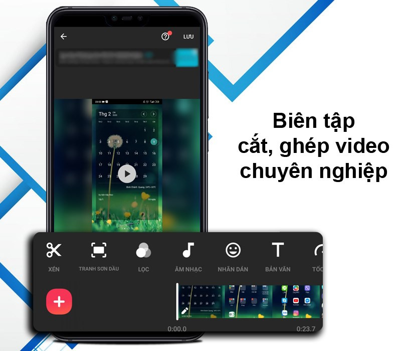 Cắt ghép video trong InShot