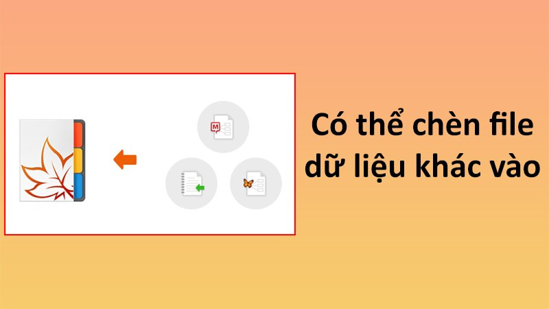 Chèn file dữ liệu