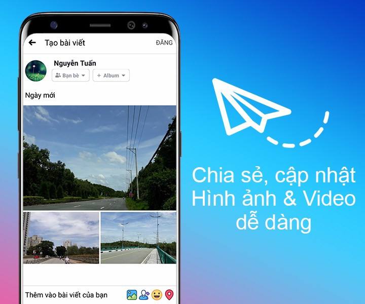 Chia sẻ cập nhật video dể dàng trên facebook