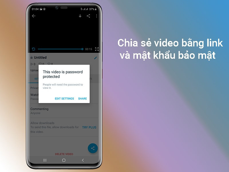 Chia sẻ video bảo mật trên Vimeo