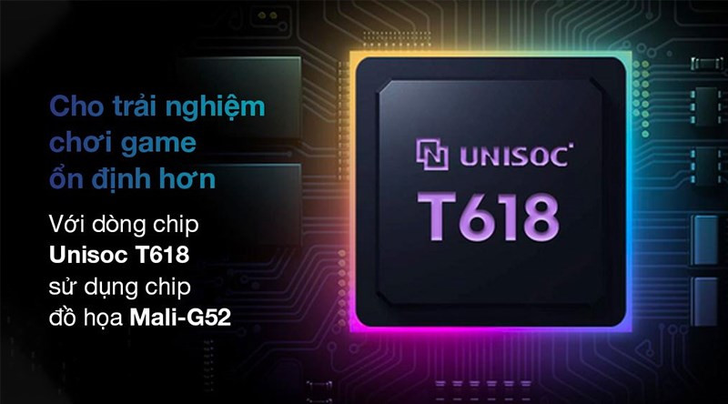 Chip Unisoc T618 8 nhân trên Realme C25Y cho hiệu năng ổn định