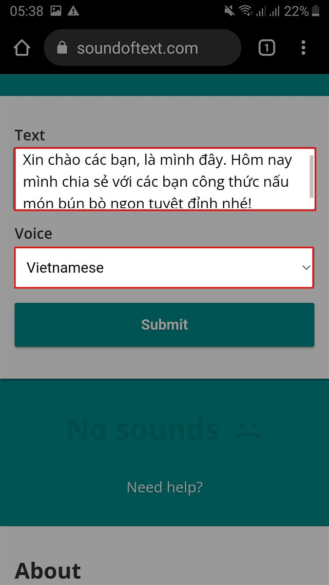 Chọn ngôn ngữ Tiếng Việt (Vietnamese)