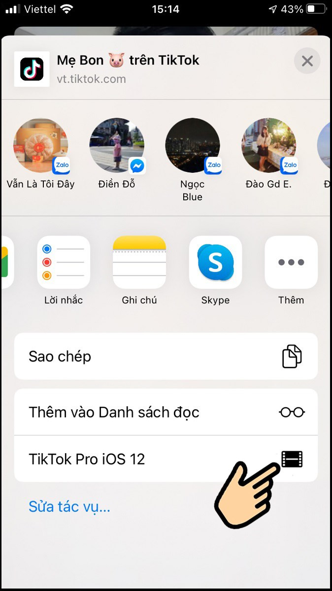 Chọn TikTok Pro để tải