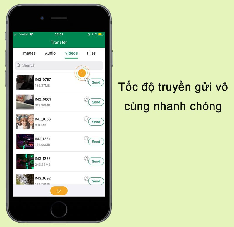 Chuyển các tập tin video khổng lồ chỉ trong vài giây