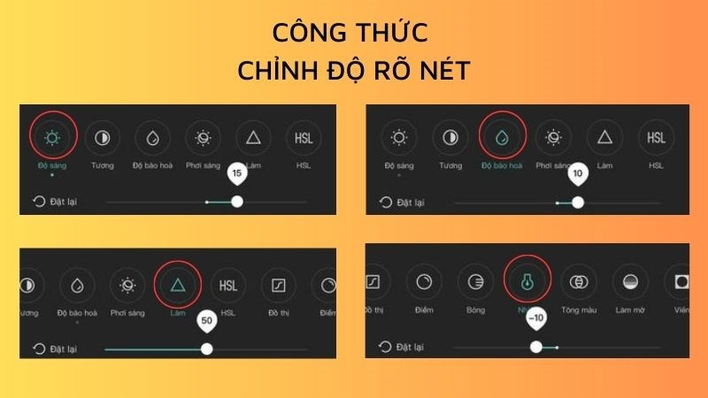 Công thức chỉnh độ sắc nét video CapCut