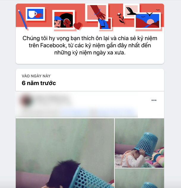 Danh sách kỷ niệm trên Facebook