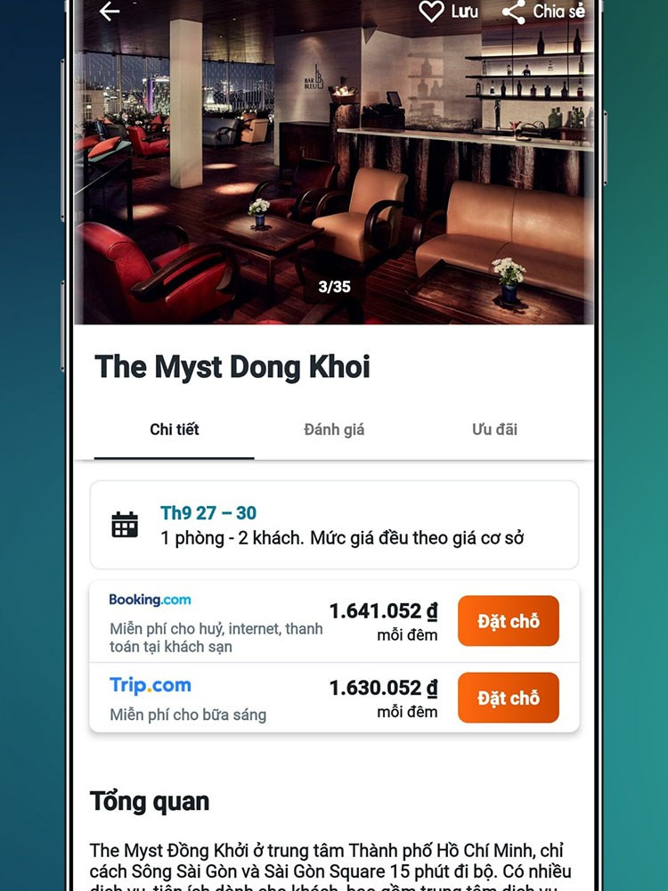 Đặt phòng khách sạn và vé máy bay an toàn trên KAYAK App