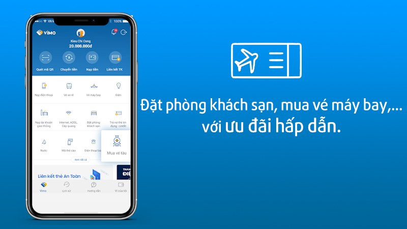 Đặt vé máy bay và khách sạn